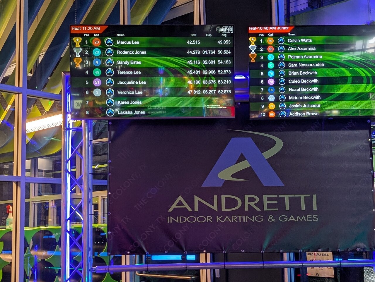 Andretti's Indoor karting & games - Grandscape - The Colony